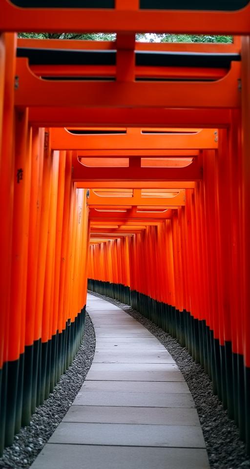 The iconic Fushimi Inari Shrine in Kyoto