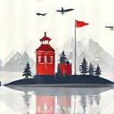 A travel icon for immersive journey.